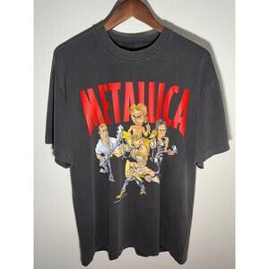 Metallica Cartoon North America 1996 Tour Vintage Reprint Single Stitch